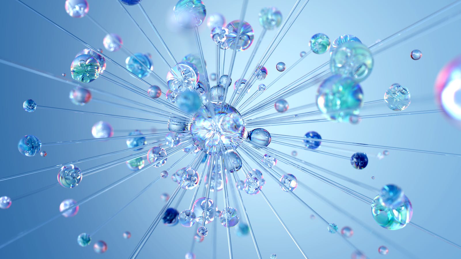 Abstract AI and neural network visualization